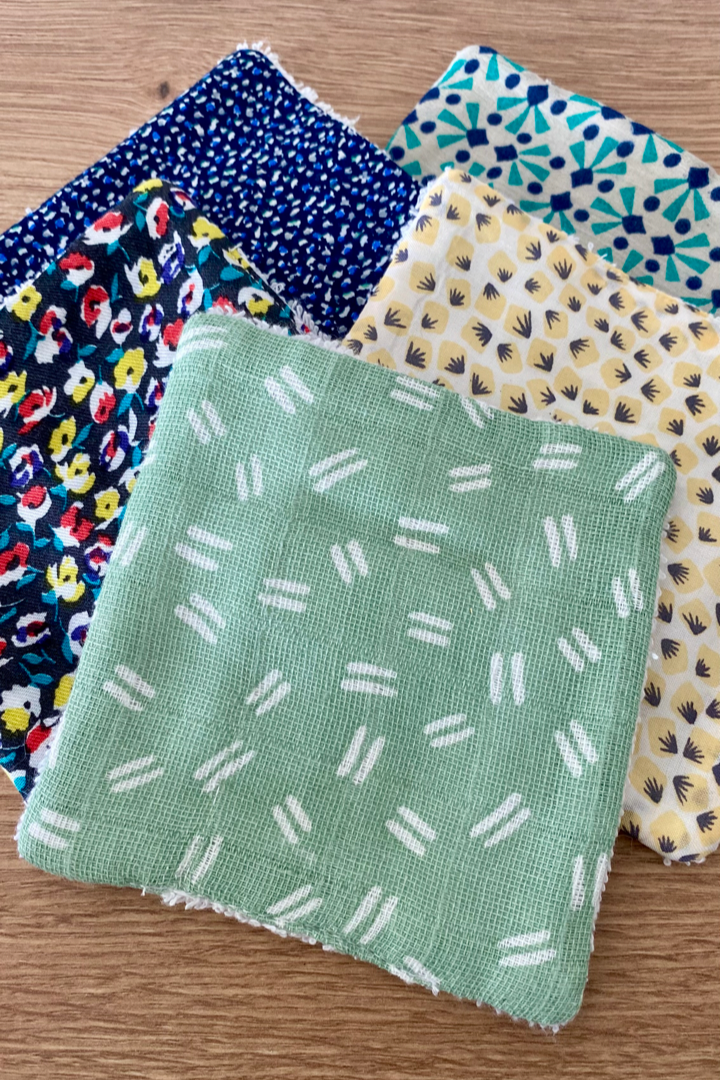 Lingettes réutilisables - Lot de 5