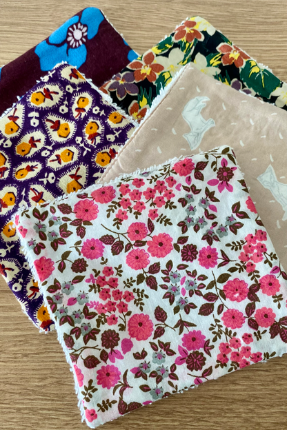 Lingettes réutilisables - Lot de 5