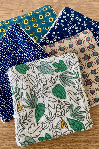 Lingettes réutilisables - Lot de 5