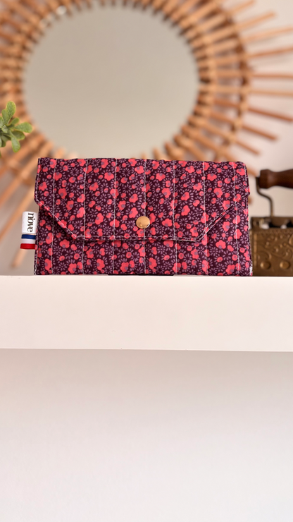 Pochette matelassée à pression