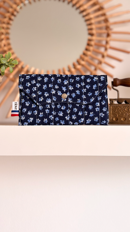 Pochette matelassée à pression