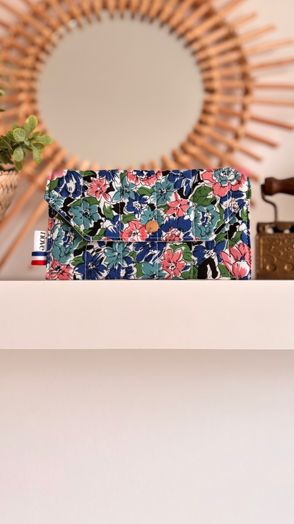 Pochette matelassée à pression