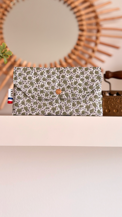 Pochette matelassée à pression