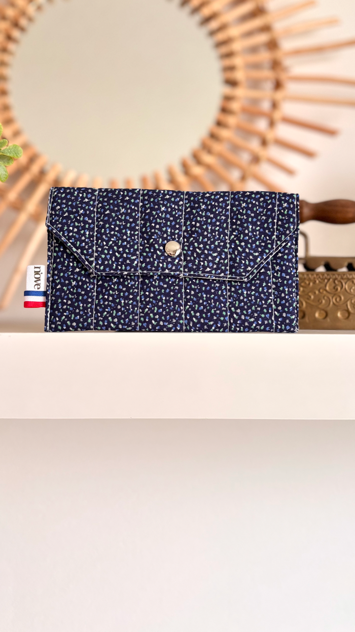 Pochette matelassée à pression