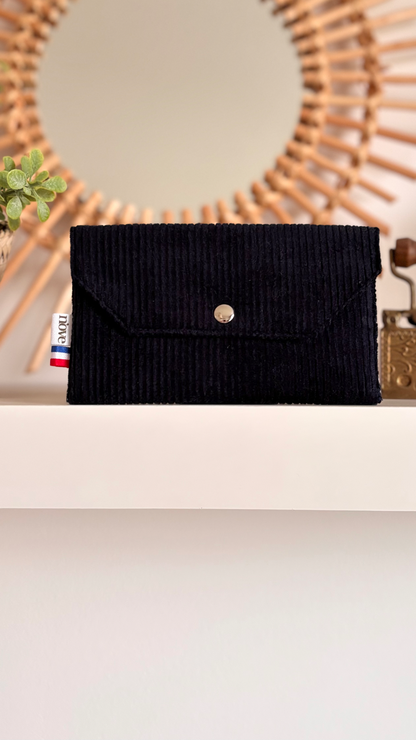 Pochette matelassée à pression