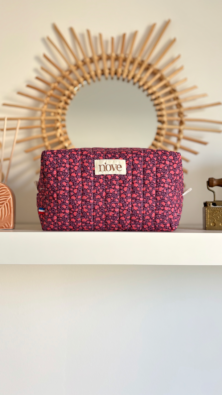 Trousse de toilette matelassée