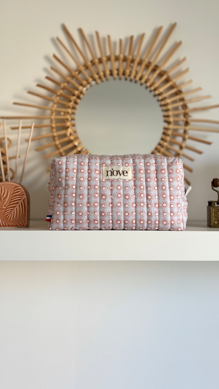 Trousse de toilette matelassée