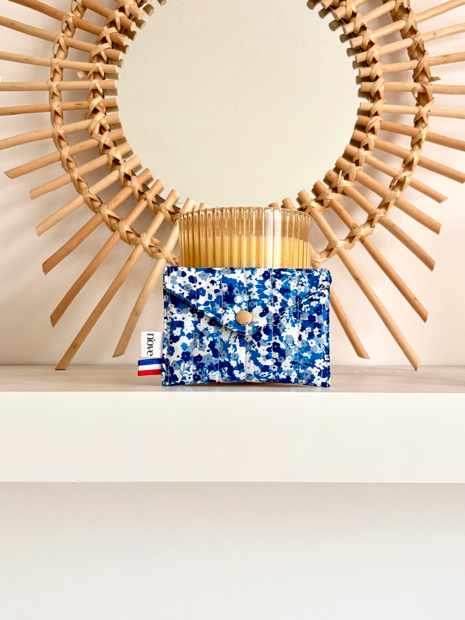 Mini pochette matelassée à pression