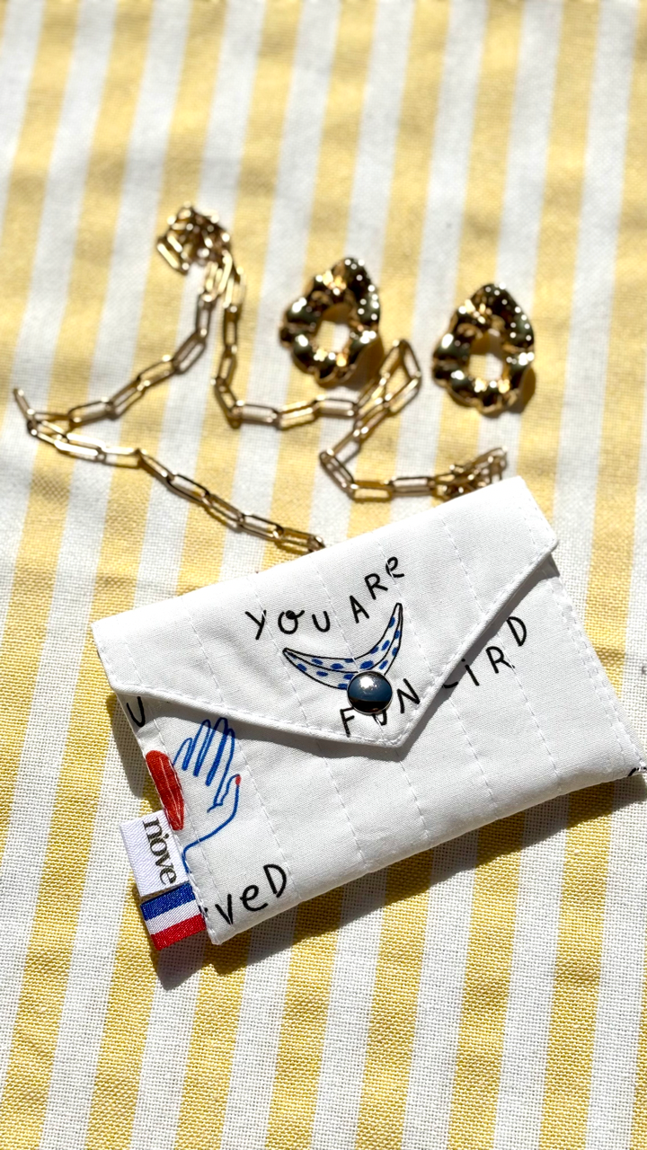 Mini pochette matelassée à pression
