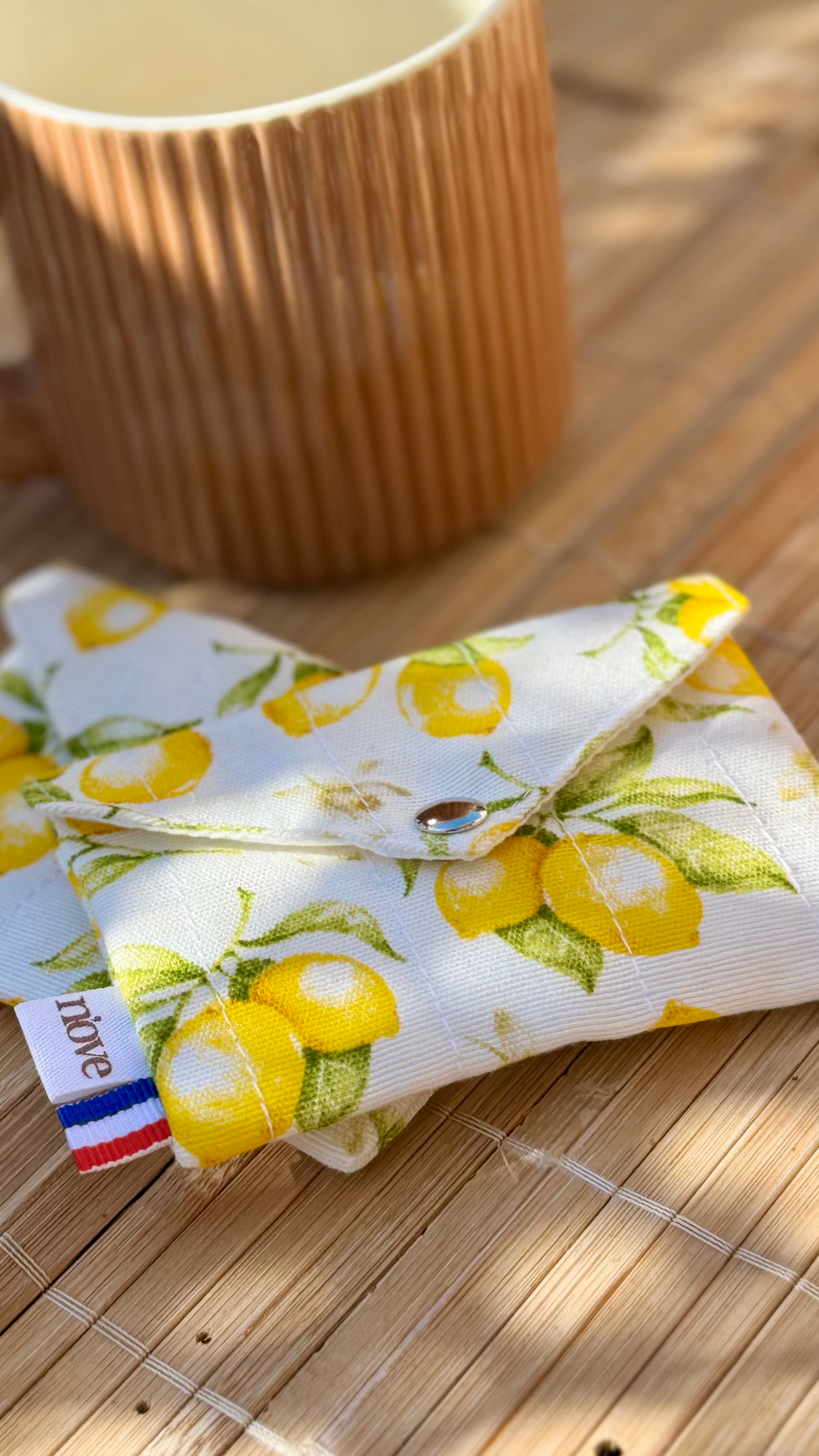 Mini pochette matelassée à pression