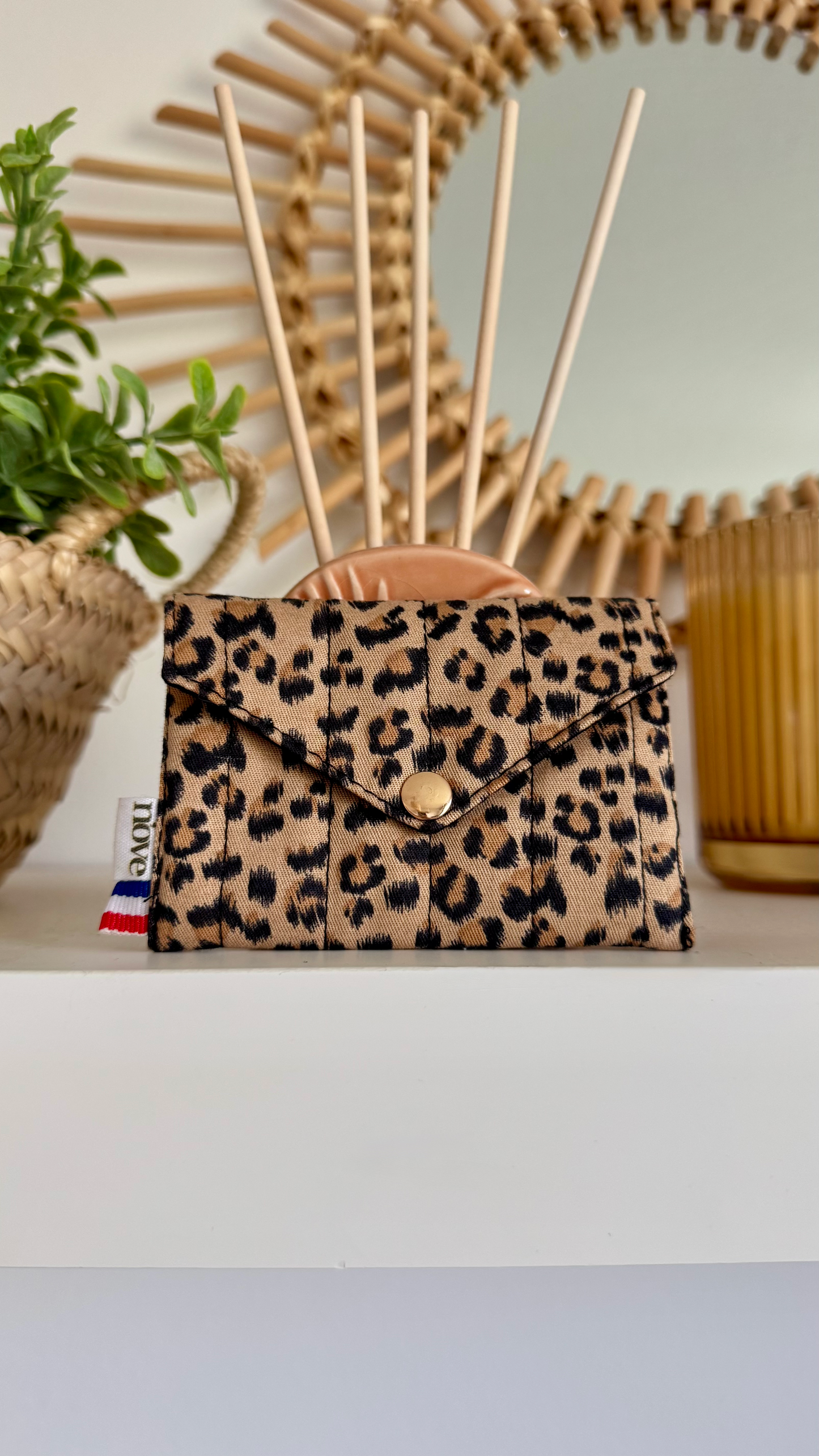Mini pochette matelassée à pression