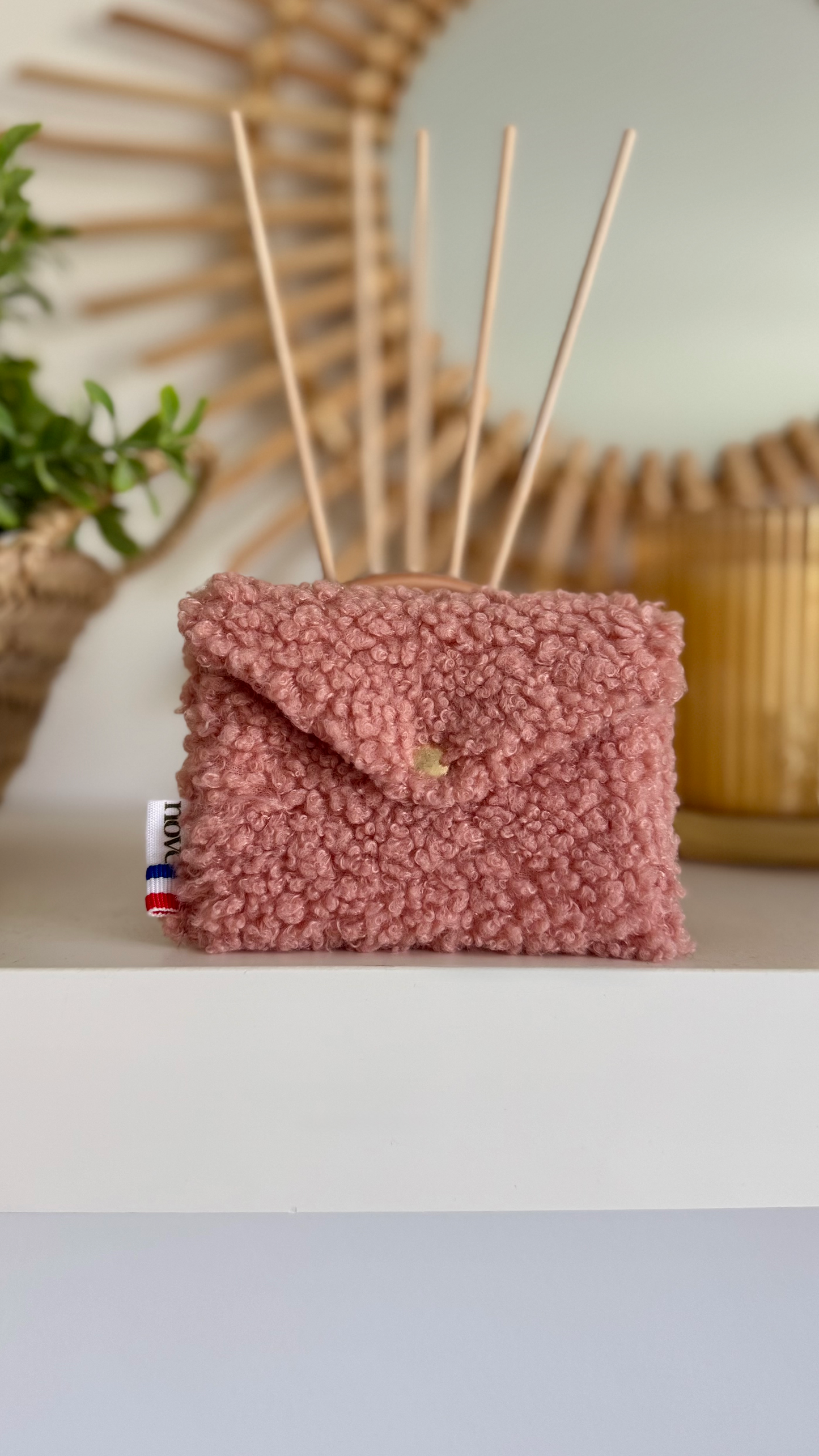 Mini pochette matelassée à pression