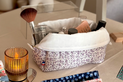 Trousse de toilette matelassée